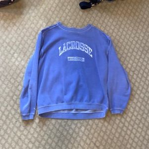 Blue lacrosse crew neck
